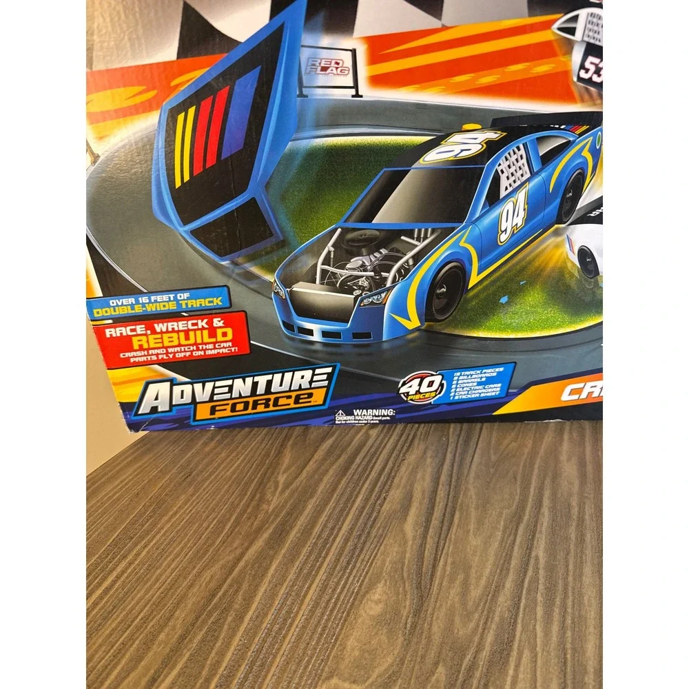 Adventure Force NASCAR Crash Racers Track Set Multicolor 40pc Open Box - Picture 8 of 10
